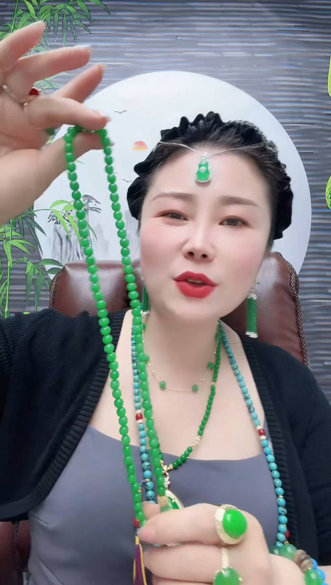 高货卡6辣绿三圈手链一款多用