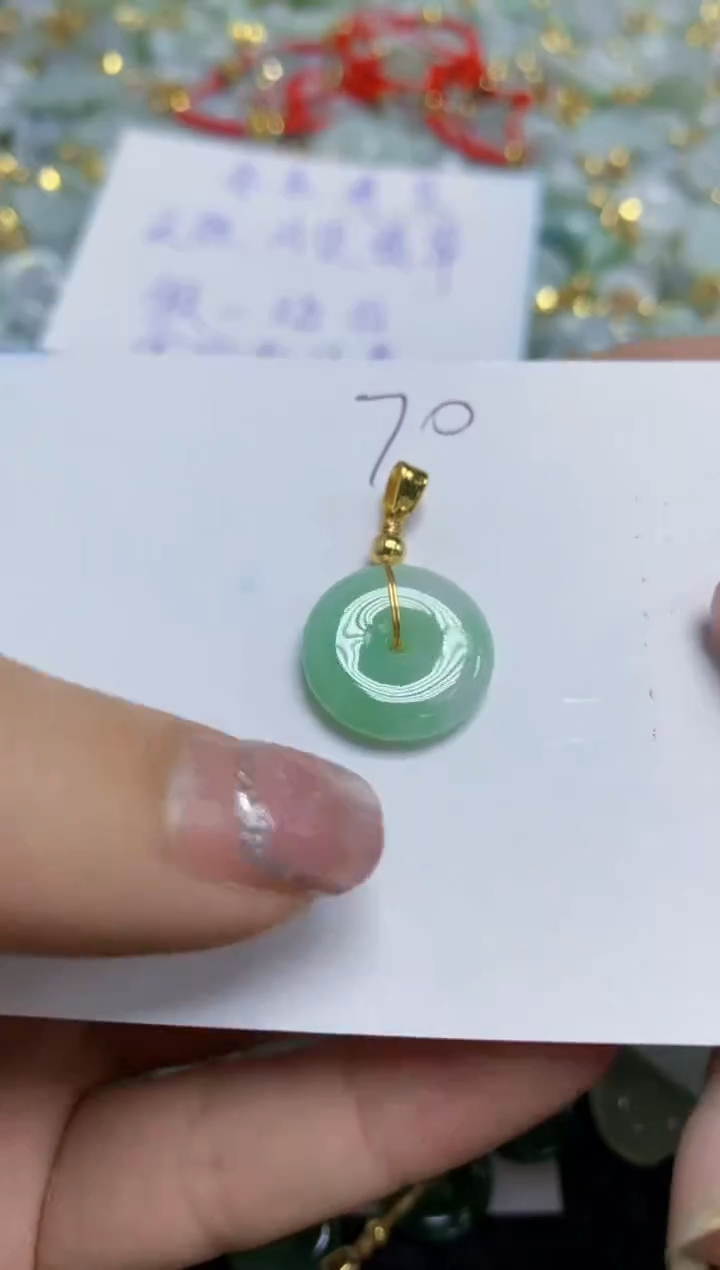 【闪购商品】翡翠颈饰合金天然A货翡翠