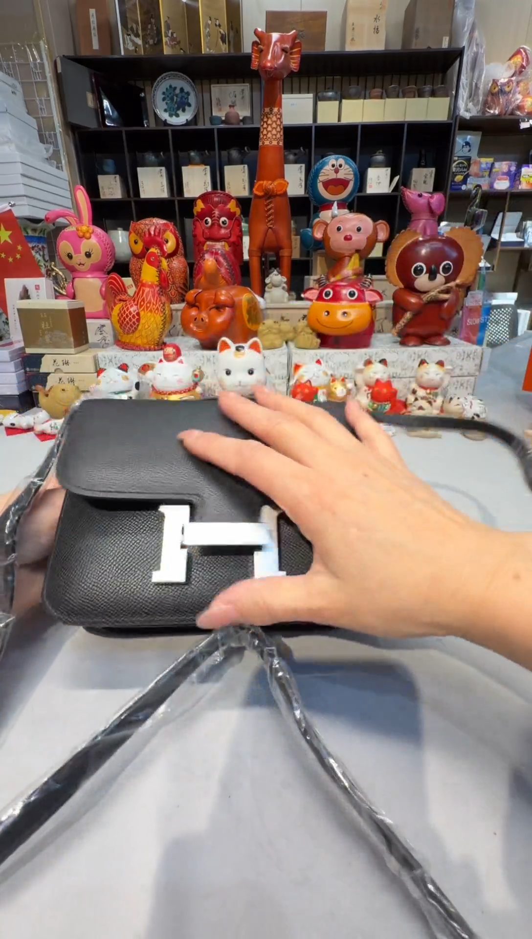 牛皮（革）K4589      包包女款黑色