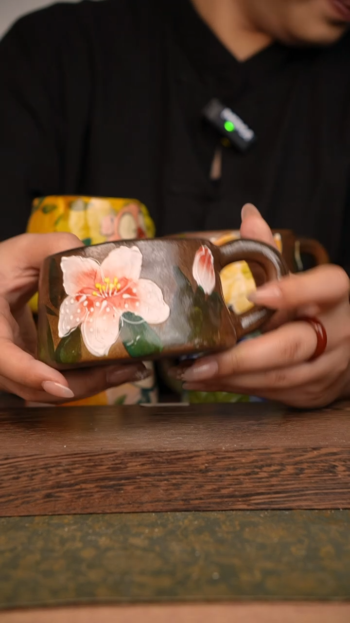 摆件泥垚手作 景德镇手工手绘器物