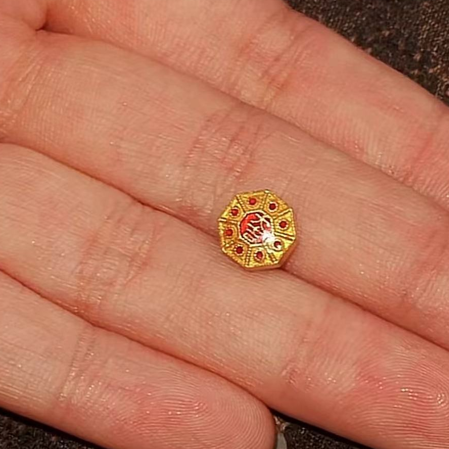 汕溏珠宝 黄金八卦足金串珠工100