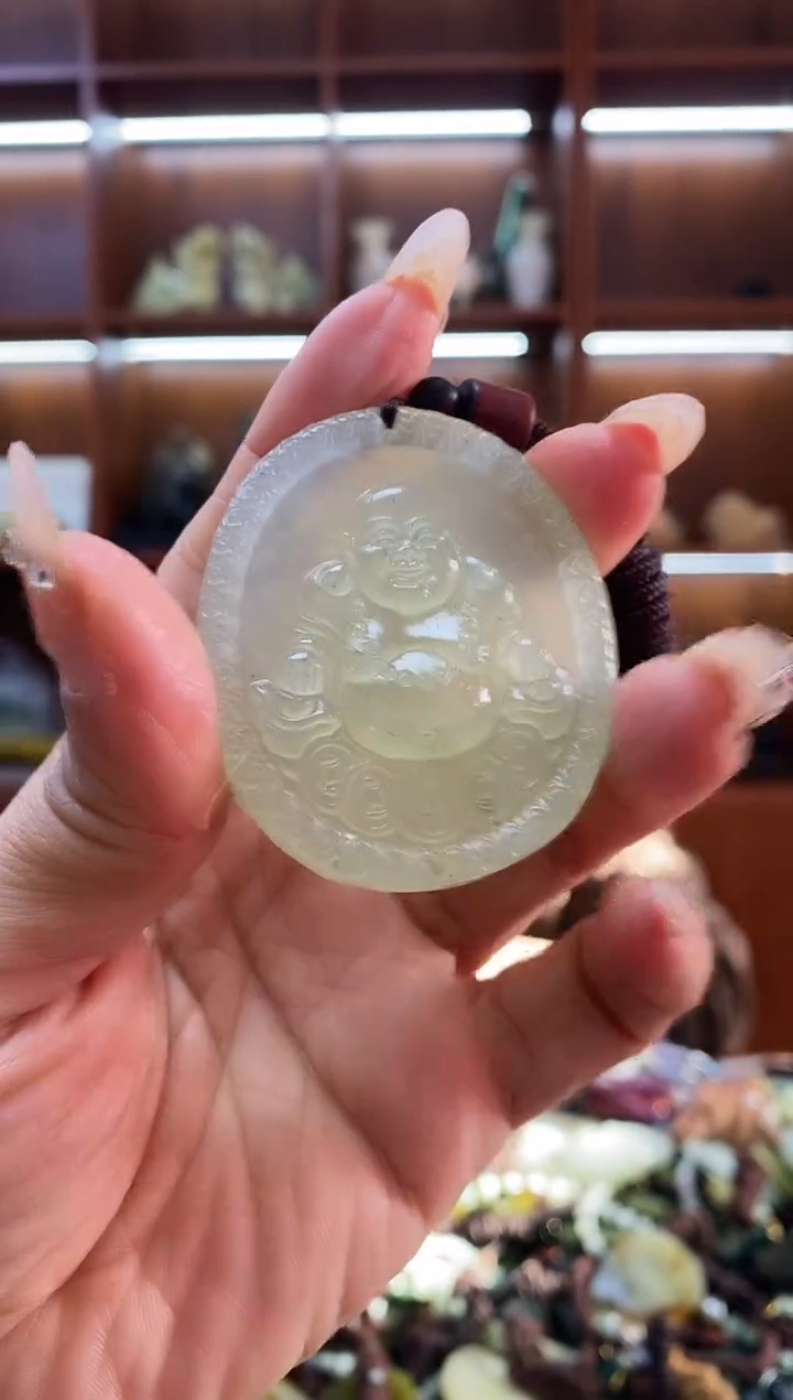 未镶嵌岫玉吊坠  