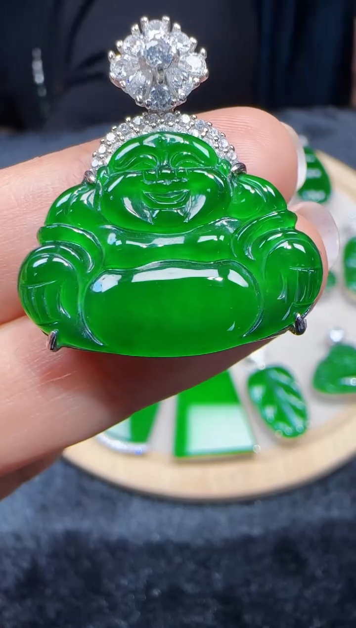 未镶嵌定制翡翠翡翠吊坠41