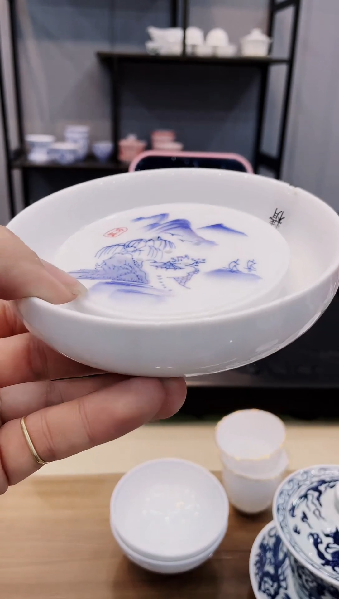 【闪购商品】【席欢李商城】山水壶承