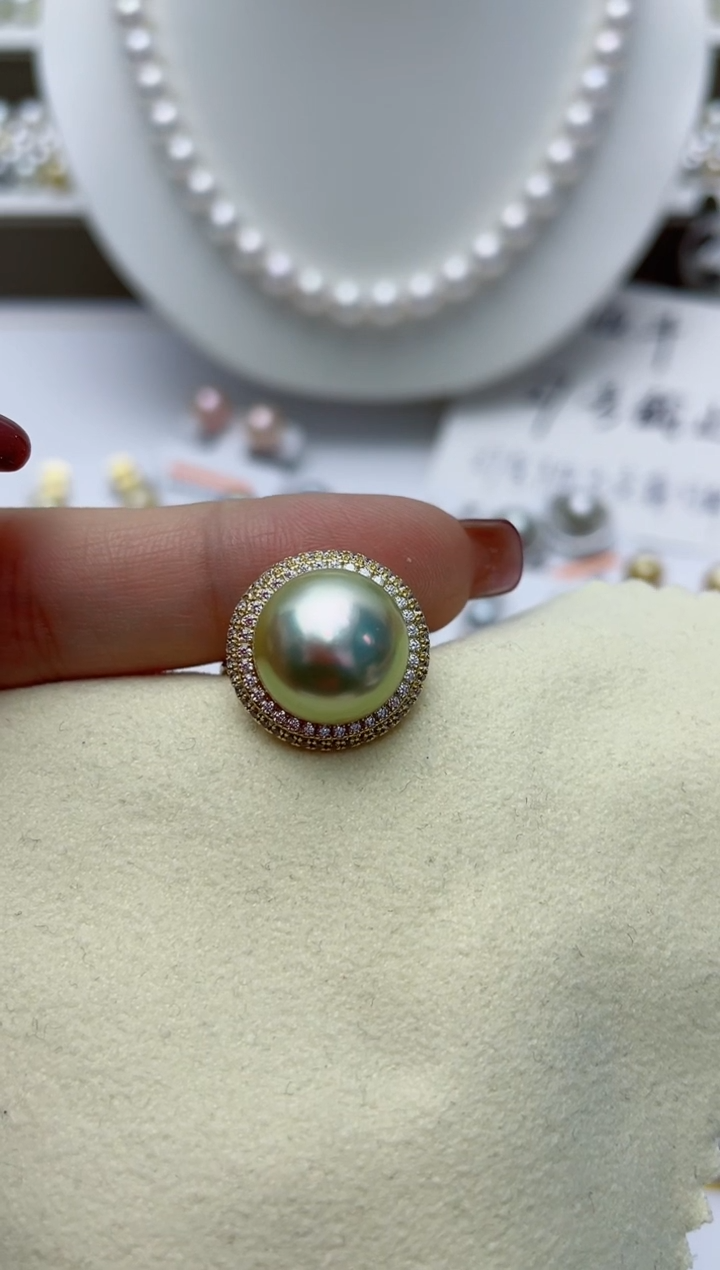 【闪购商品】海水珍珠戒指银S925镶嵌W75