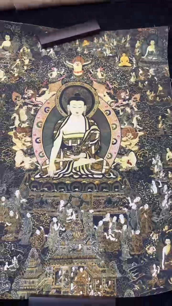 装裱画唐卡藏艺阁高端绘画作品TK16001