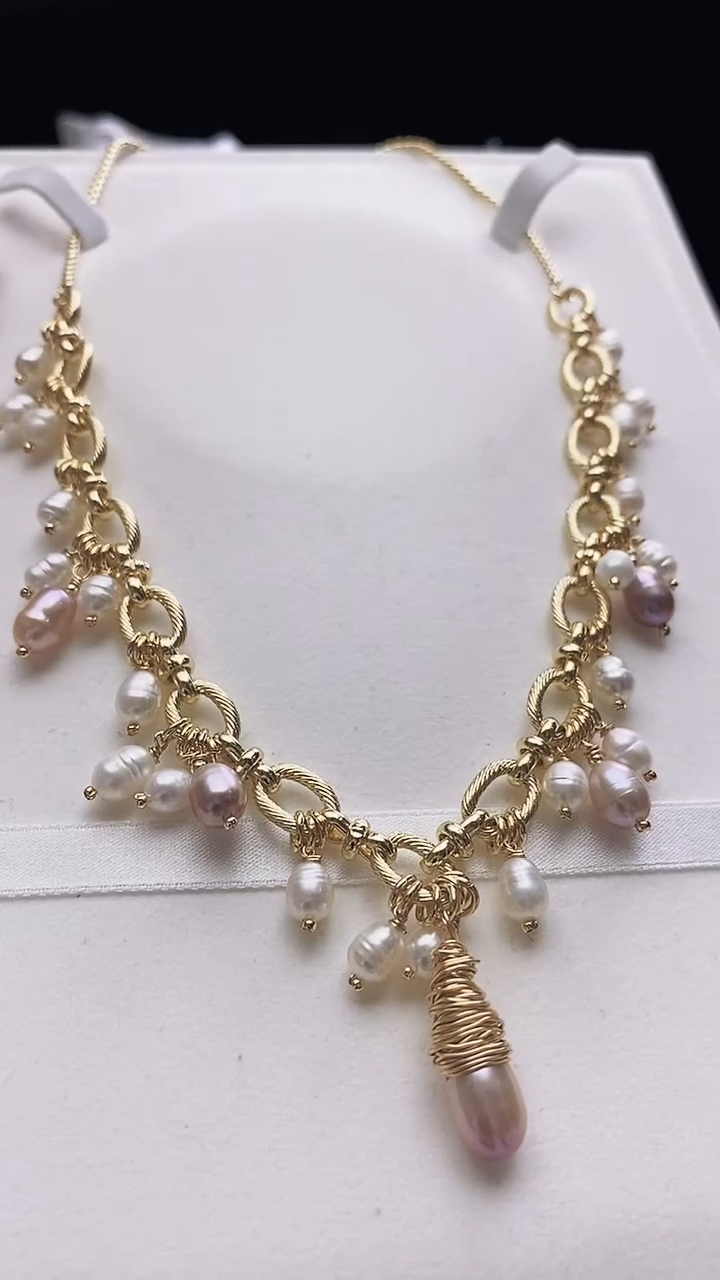 【闪购商品】淡水珍珠项链未镶嵌淡水巴洛克珍珠项链