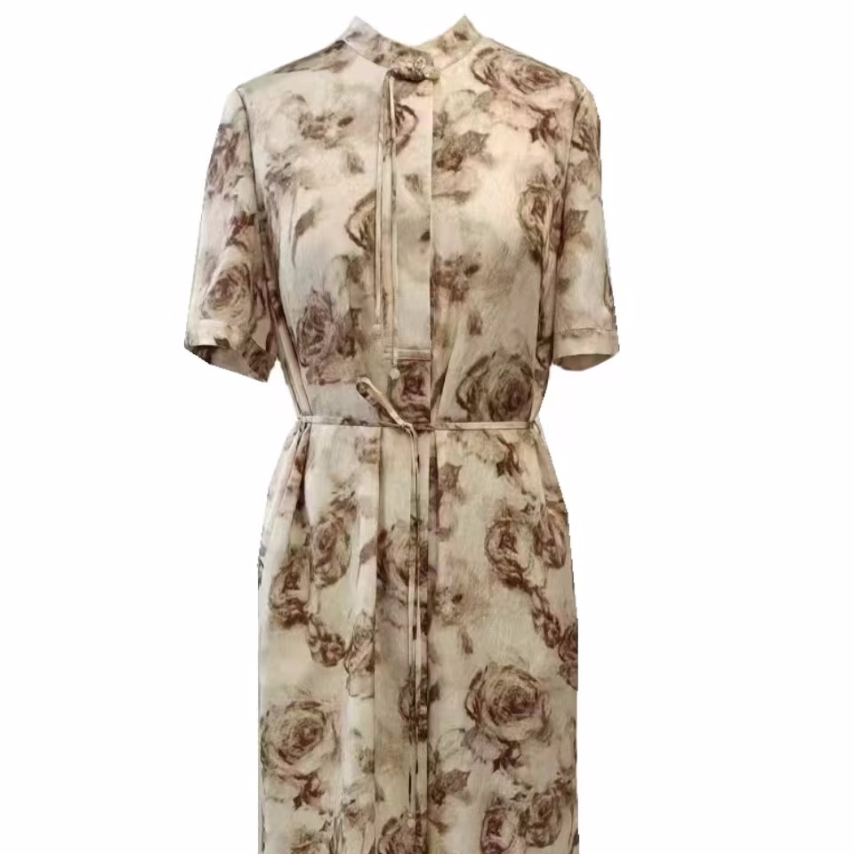 【果缎梅姐专享】2025新款显瘦气质连衣裙L9589