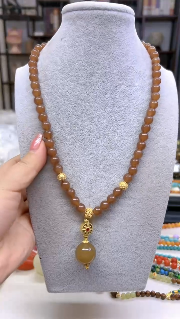 【闪购商品】和田玉（糖玉）毛衣链未镶嵌M300