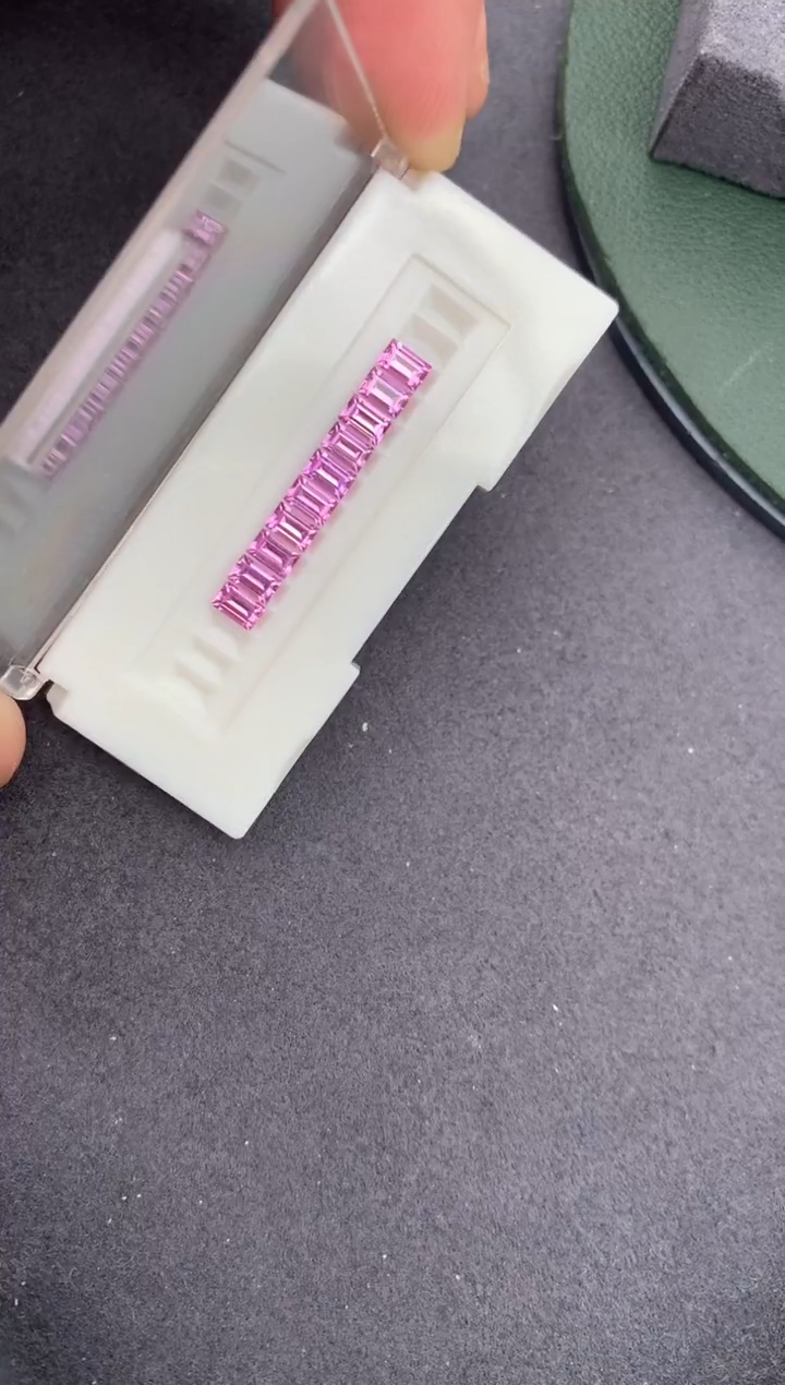 裸石彩色蓝宝石彩蓝宝套系 定制 fc