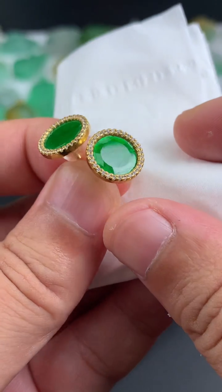 【闪购商品】翡翠耳饰未镶嵌多样性发一件