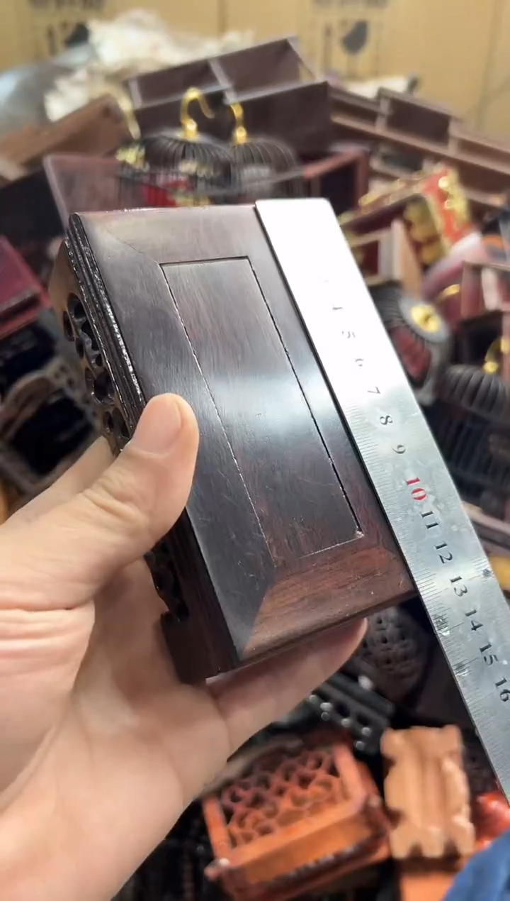 【闪购商品】木439瑕疵底座花架摆件处理