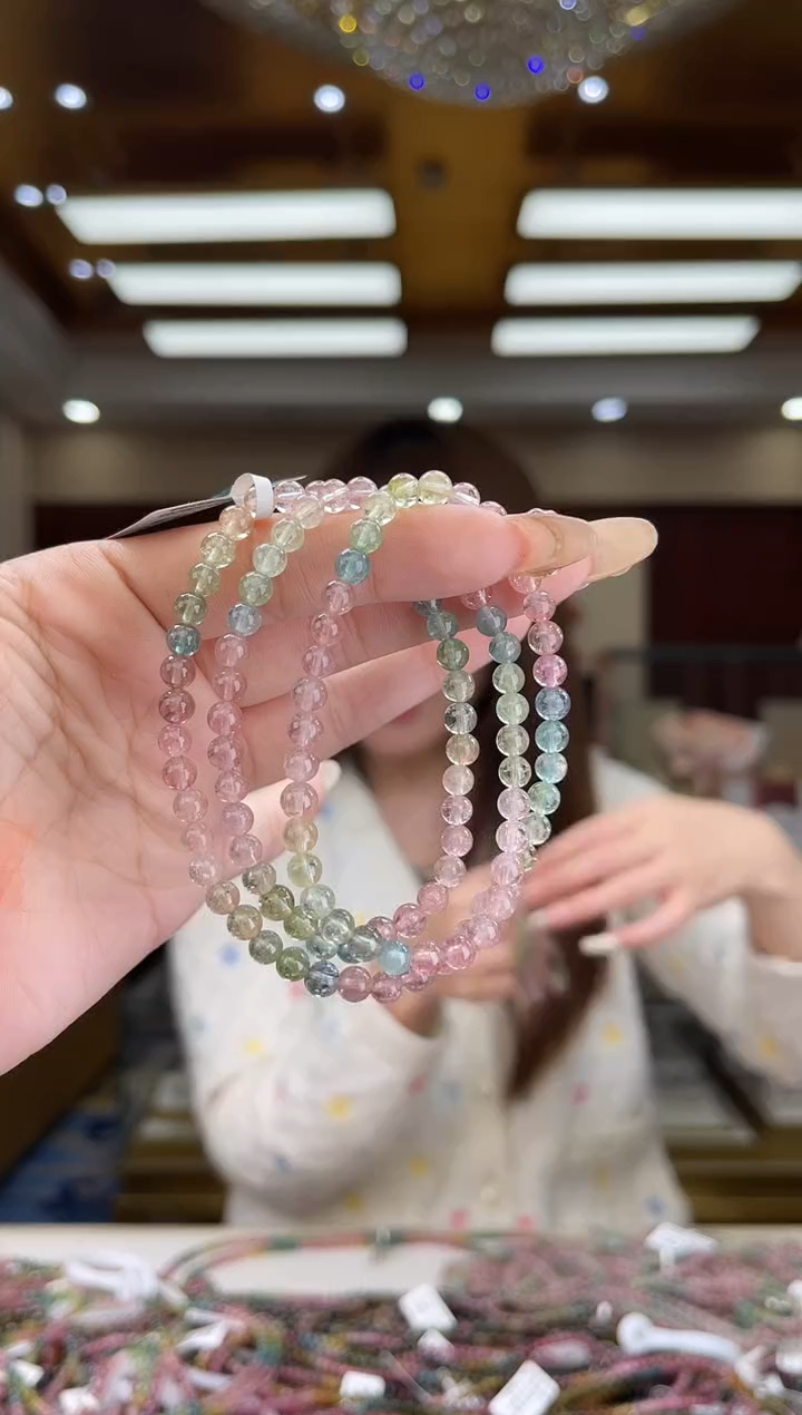 【闪购商品】碧玺/未镶嵌5mm+碧玺多圈多样性发货48