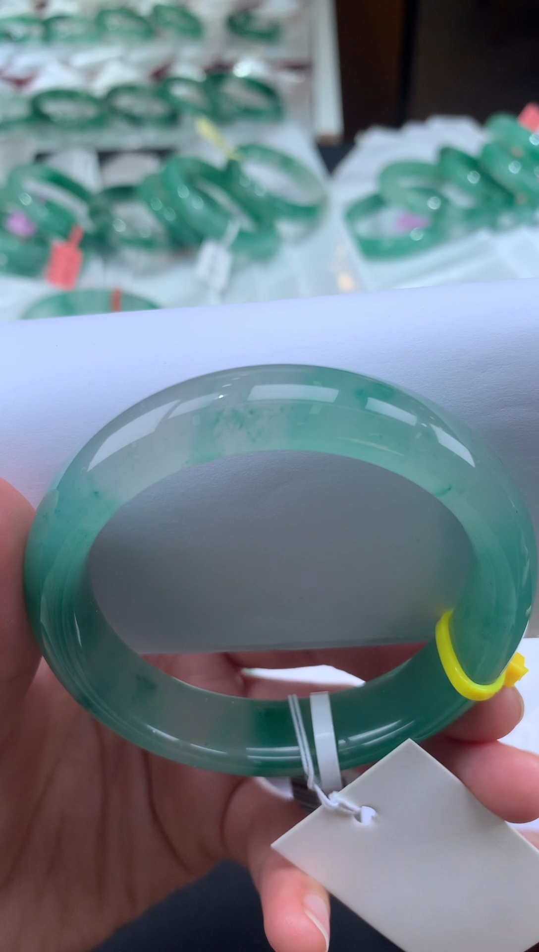 【闪购商品】石英质玉手镯未镶嵌天然玉石非洲翠手镯