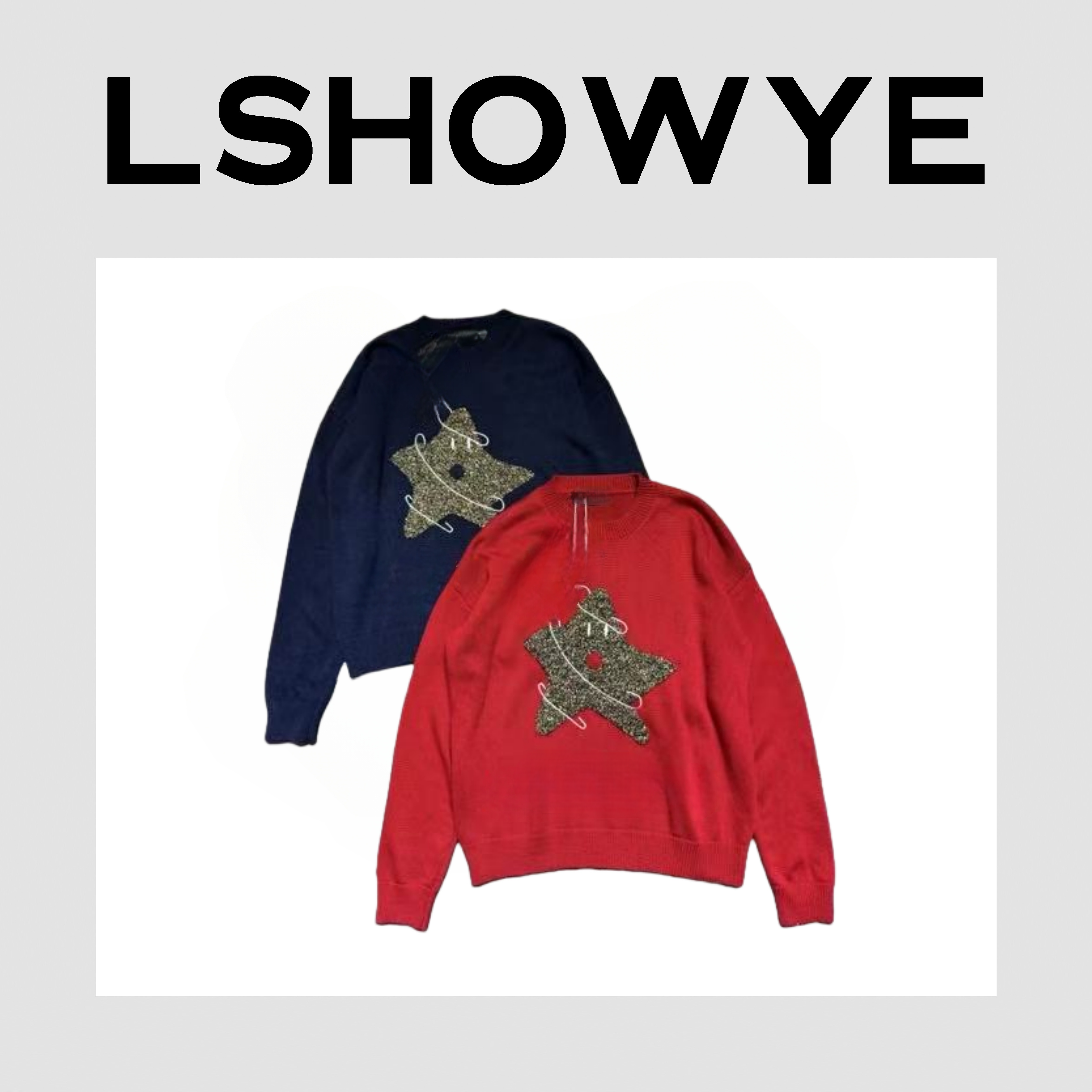 LSHOWYE｜星星套头毛衣z8487