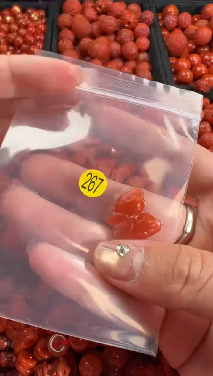 南红玛瑙未镶嵌颈饰1