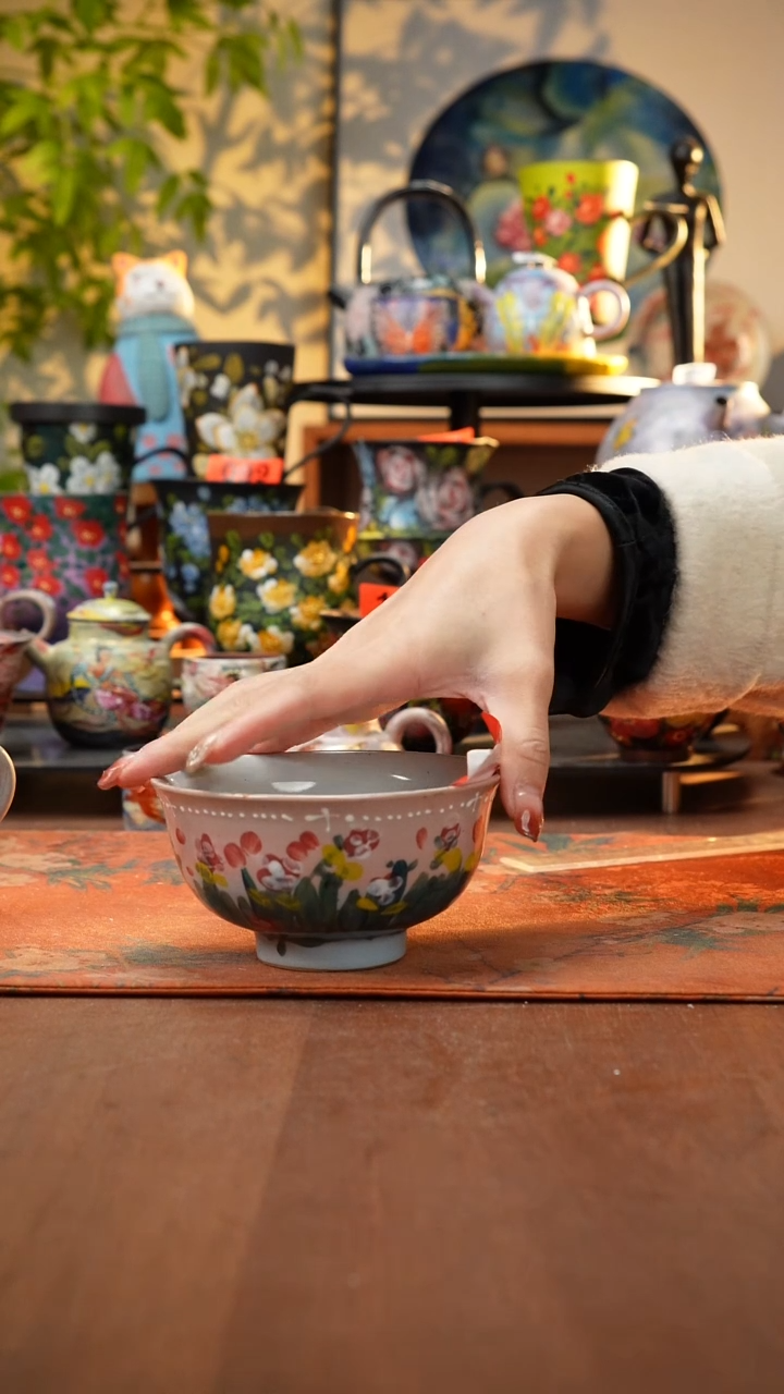 瓷片景德镇手工手绘026