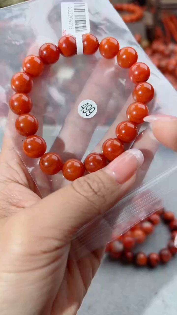 南红玛瑙未镶嵌手串11