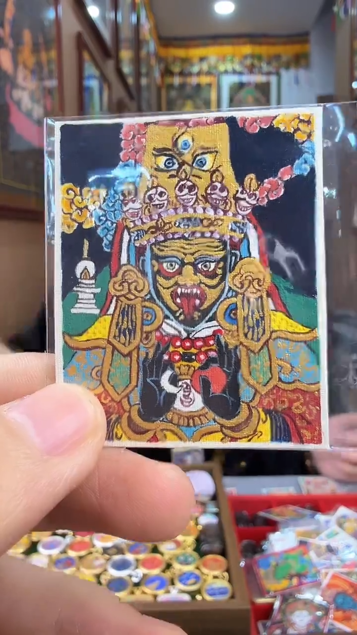吊坠扎基拉姆-热贡纯手绘唐卡