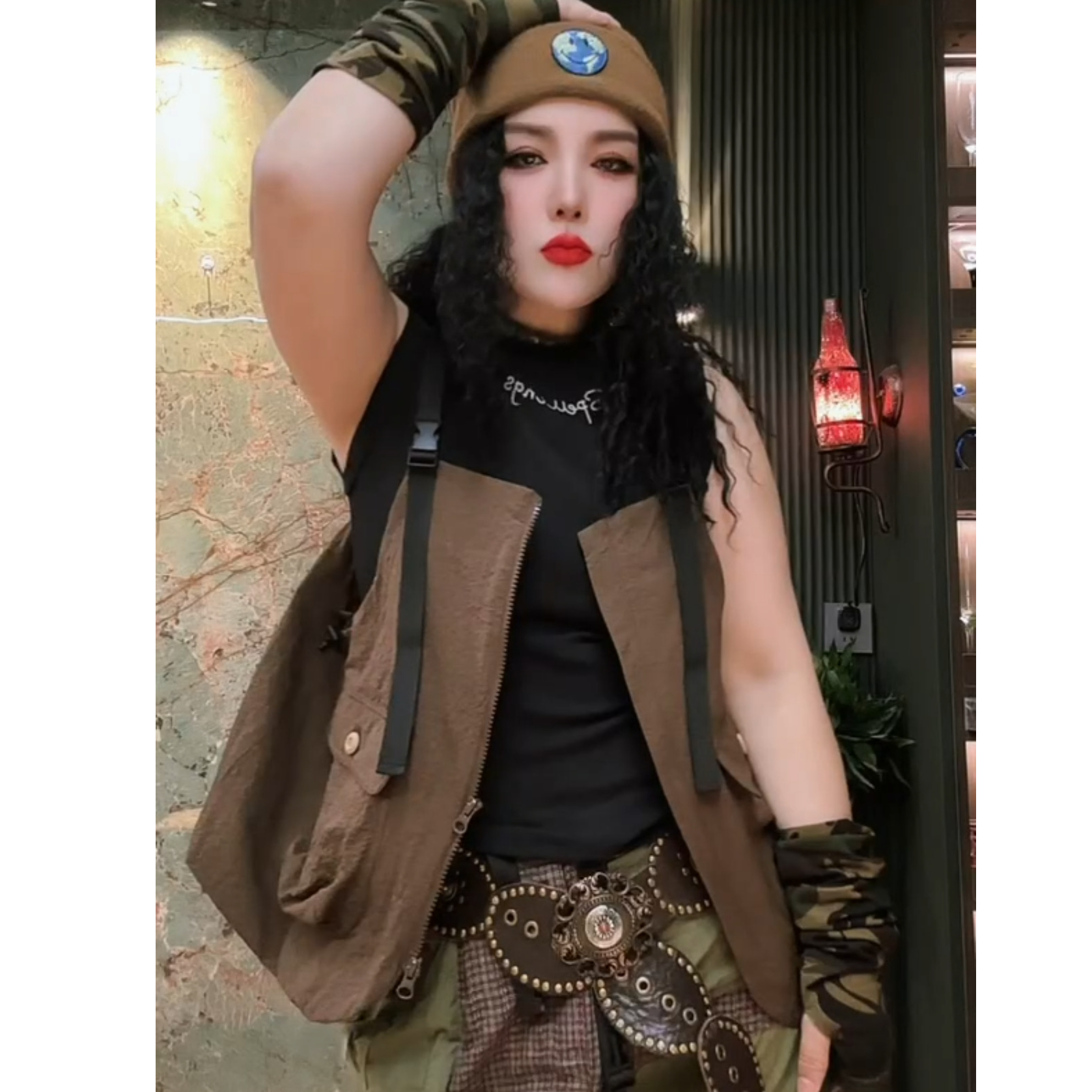 新款定制原创个性马甲叠穿单穿时尚