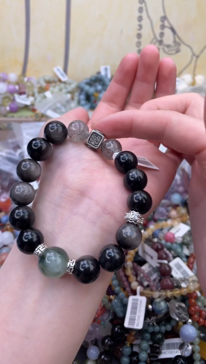 未镶嵌黑曜岩手饰302