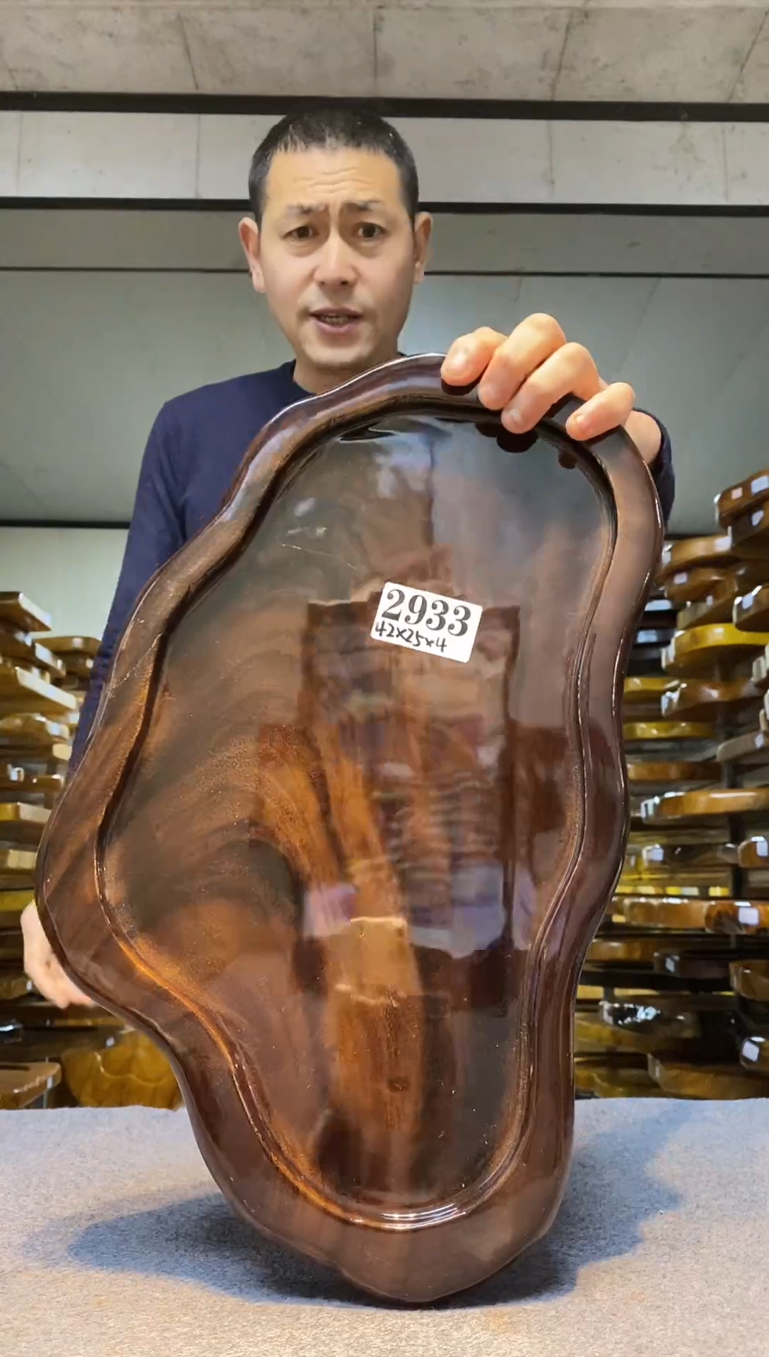 实木原木茶盘 一物一拍(不含配件）