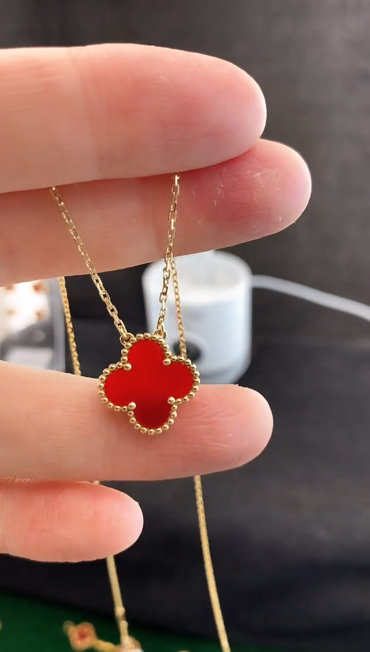 【闪购商品】玛瑙/玉髓项链18K金镶嵌.