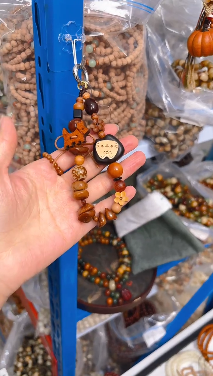 吊坠菩提根/象牙果新款手机链 钥匙扣