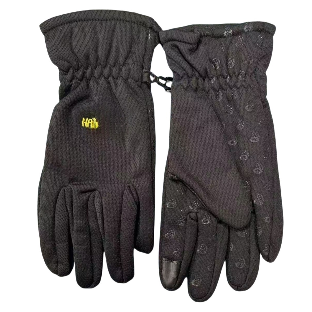 大牌尾货 刺绣标男女分指款男士高档骑车手套钓鱼手套可触屏手套