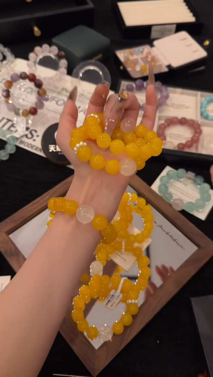 未镶嵌手链水晶黄亦玫x3503