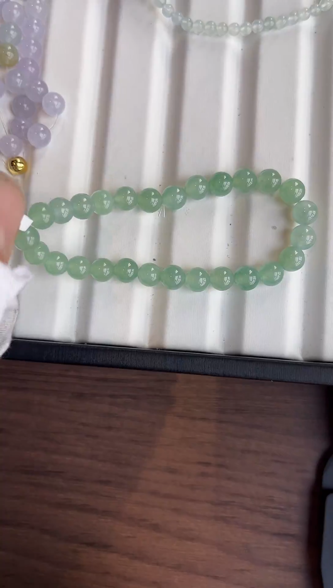 散珠翡翠翡翠手串卡7+  