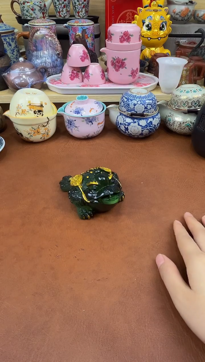 陶瓷茶具摆件旅行套组