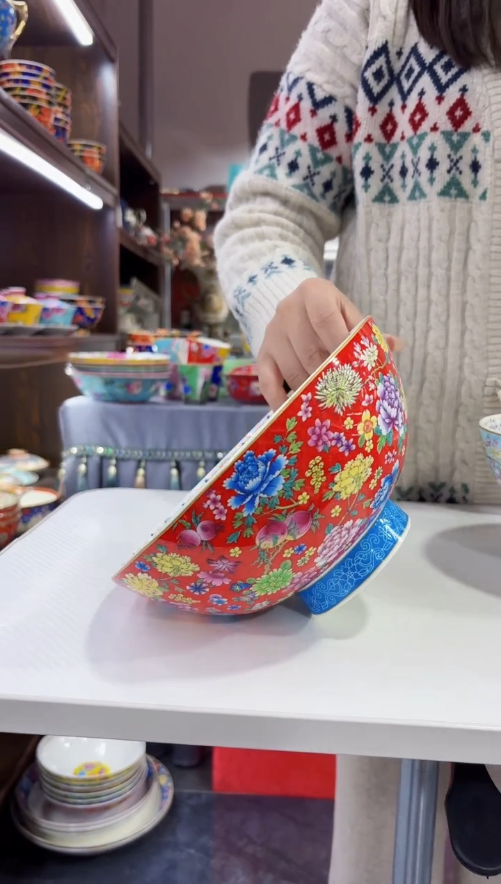 珐琅 8英寸汤碗1个专场福利