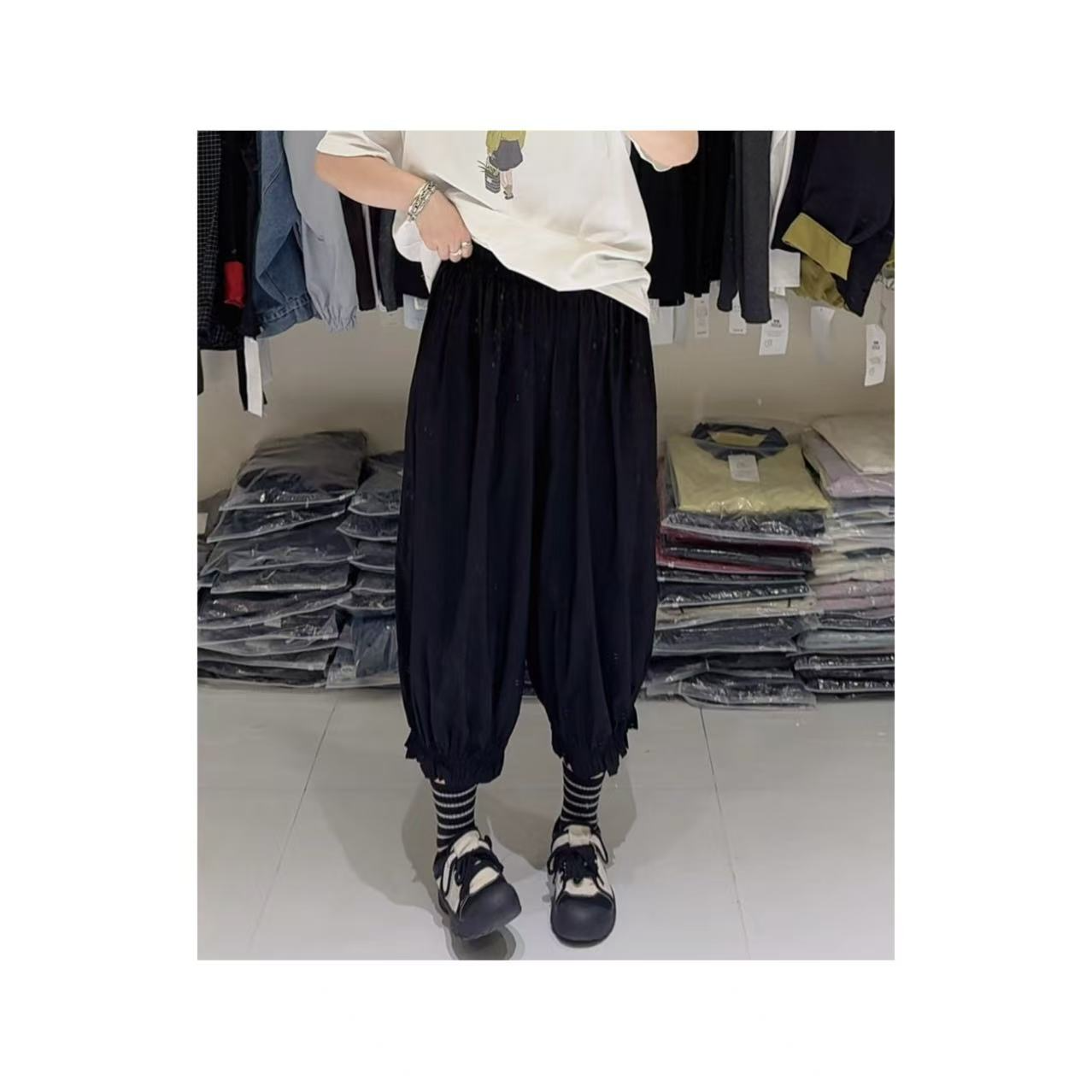 【花苞裤】百搭巨舒服速干宽松花苞裤2361
