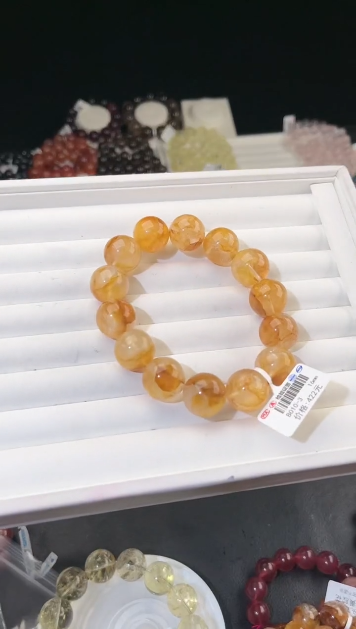 【闪购商品】水晶手链未镶嵌多样性发一黄胶花