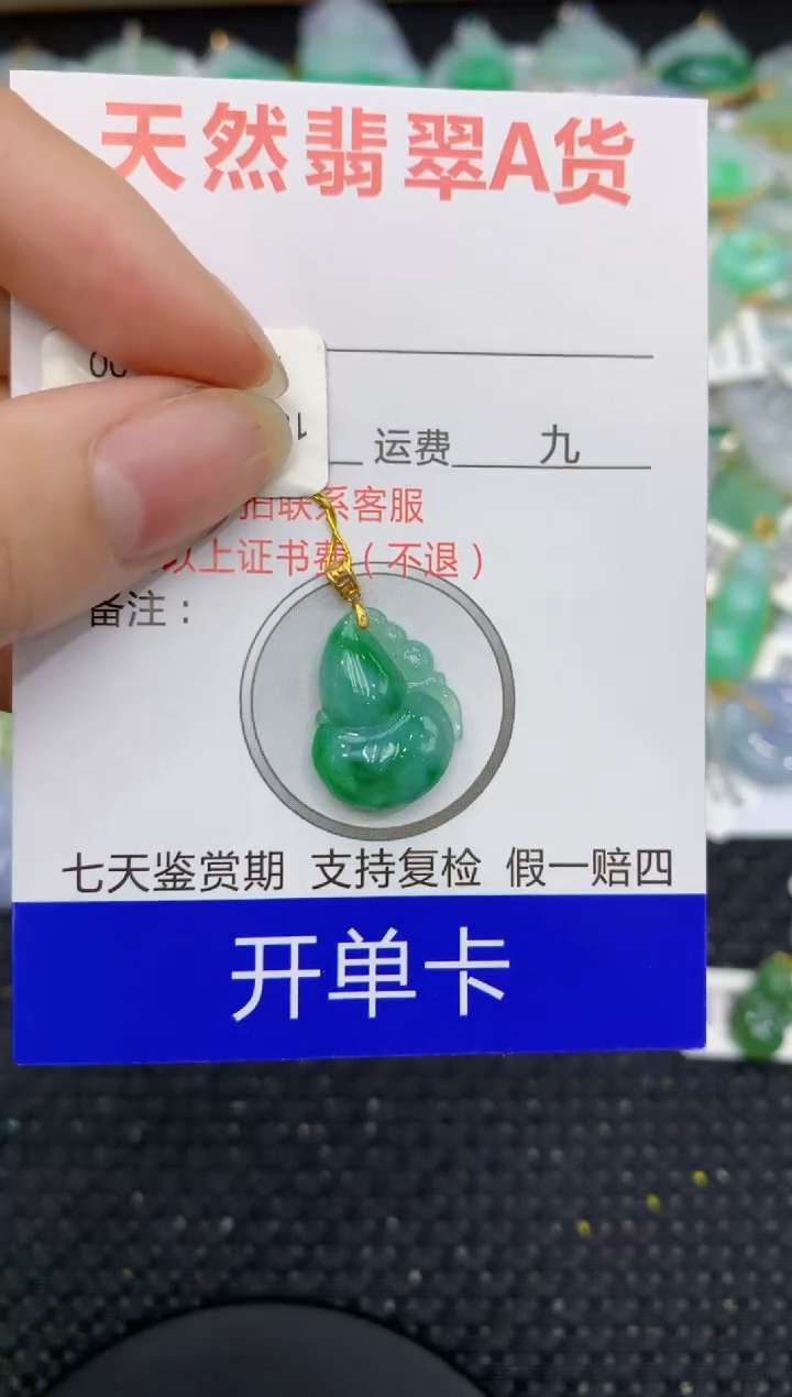 【闪购商品】翡翠颈饰18K金镶嵌11111111111