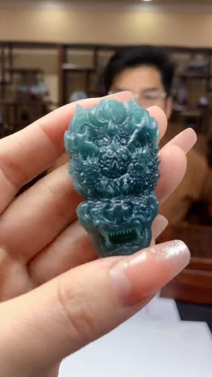 【闪购商品】定制翡翠未镶嵌1002hm-毛货挂件17