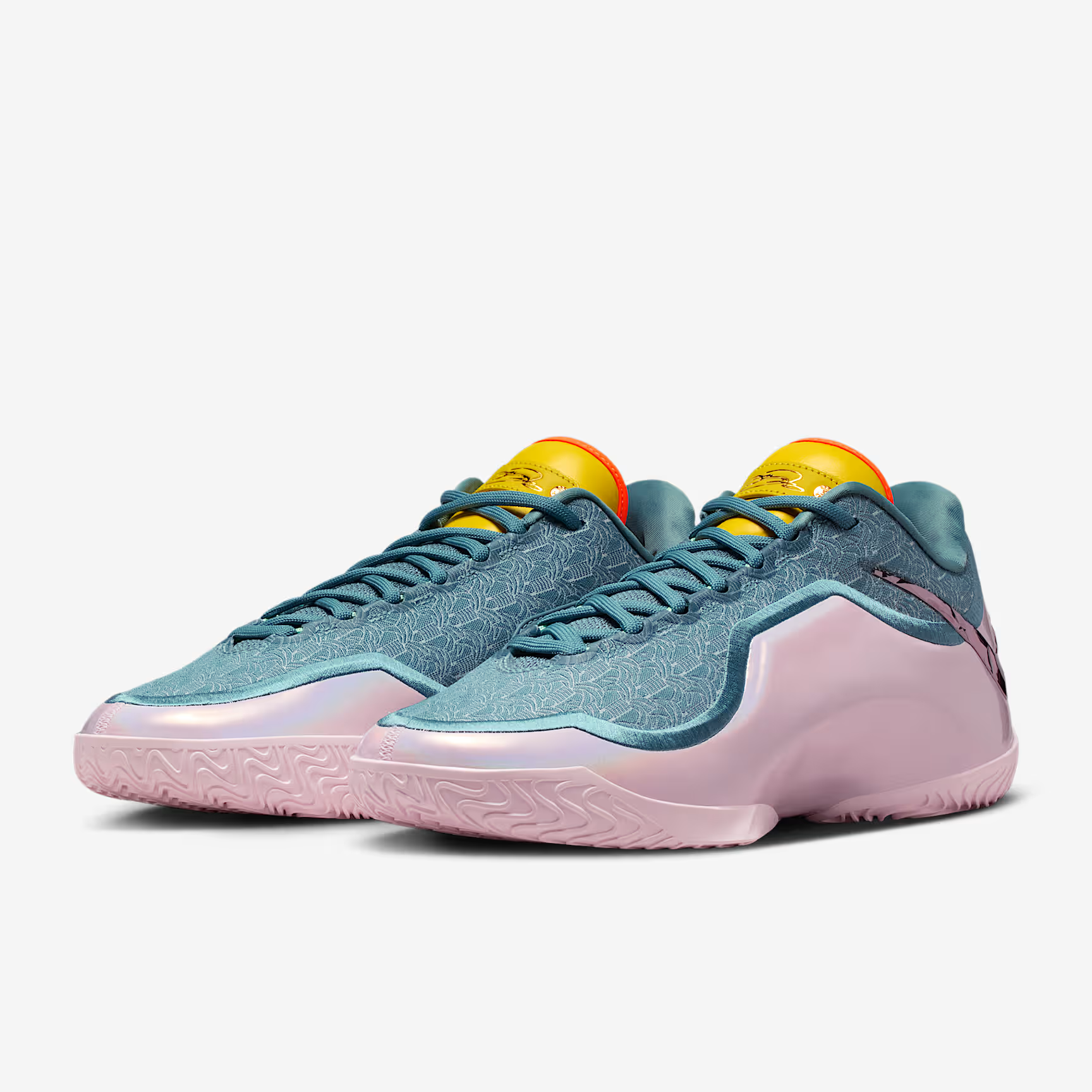 耐克/NIKE男子蓝粉色詹姆斯23缓震舒适中帮篮球鞋 IH1514001