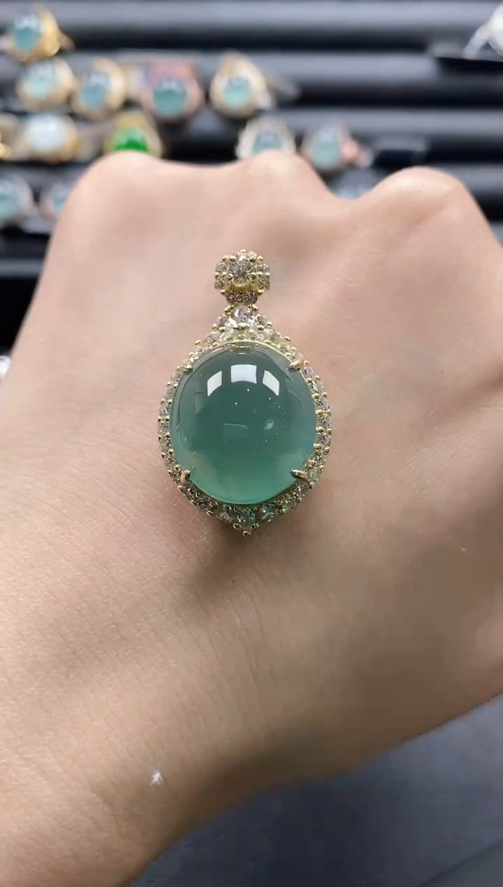 【闪购商品】翡翠戒指银S925镶嵌1111