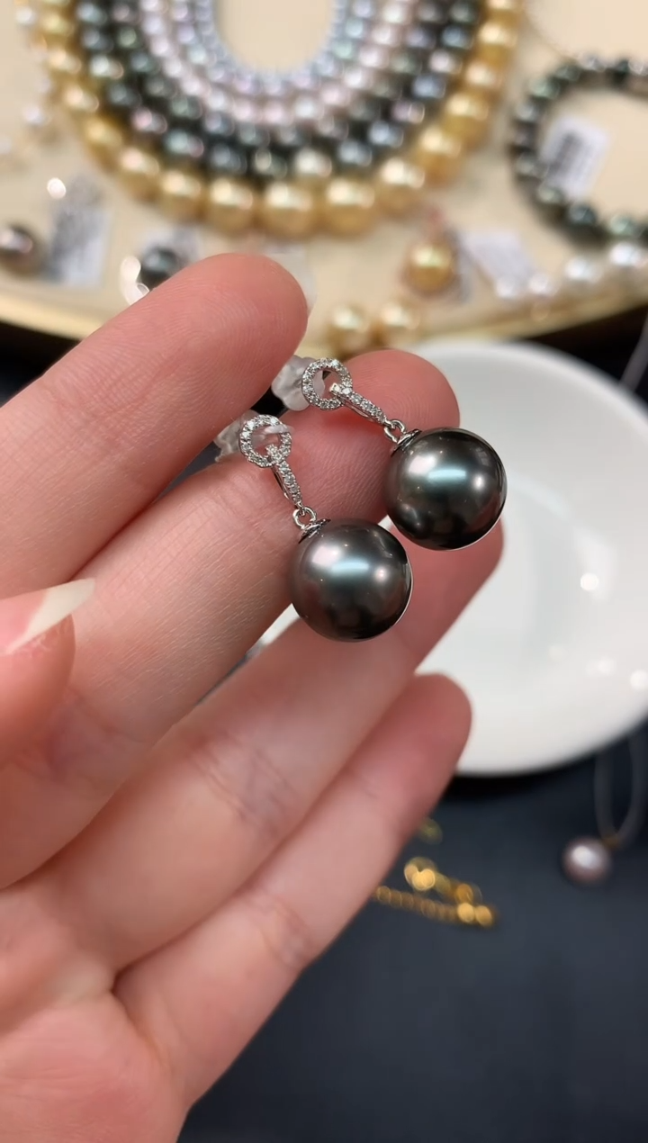 【闪购商品】海水珍珠耳饰18K金镶嵌A295|2880
