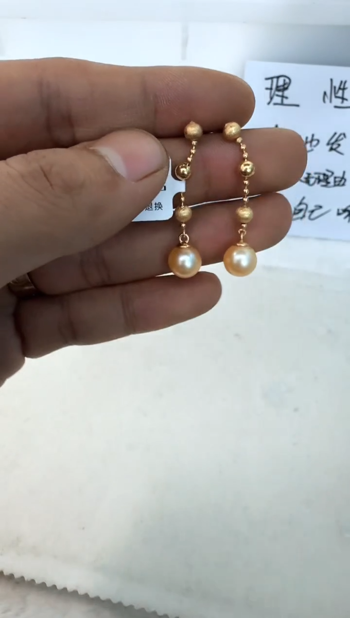 【闪购商品】海水珍珠耳饰银S925镶嵌耳钉