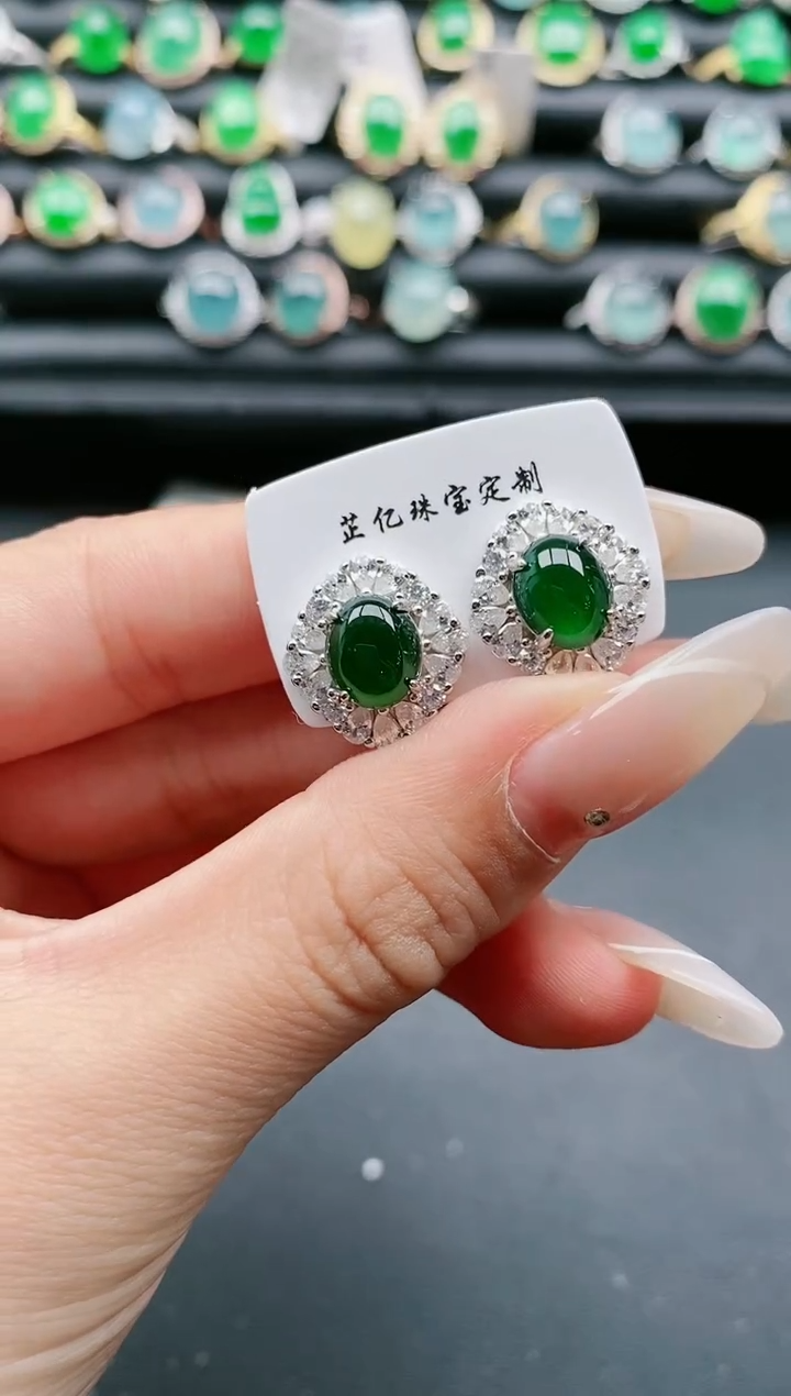 【闪购商品】翡翠戒指银S925镶嵌1111111