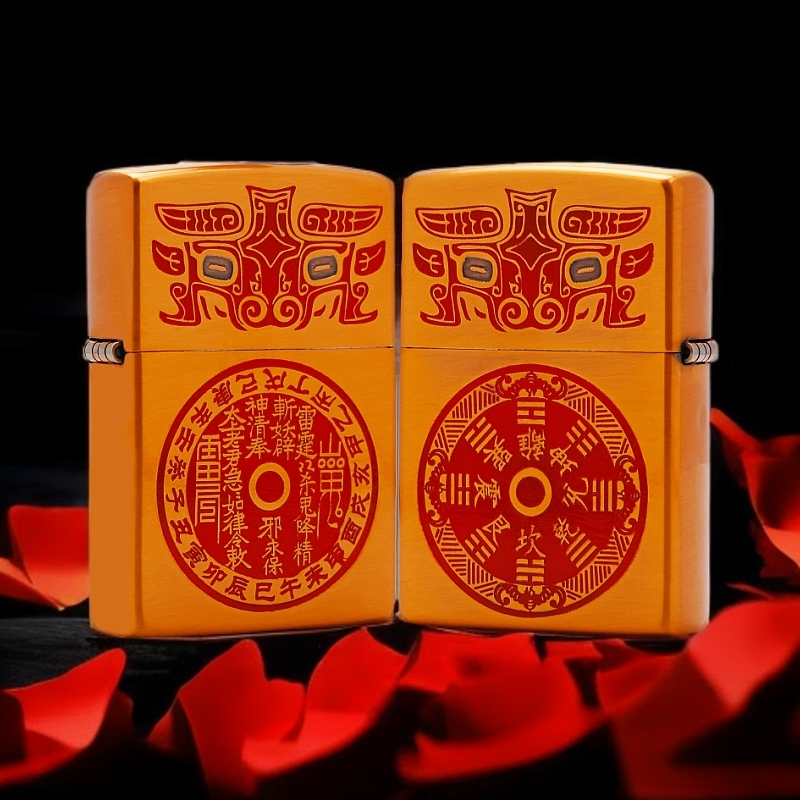 ZIPPO/之宝【山鬼花钱】7正品煤油打火机KF-DF