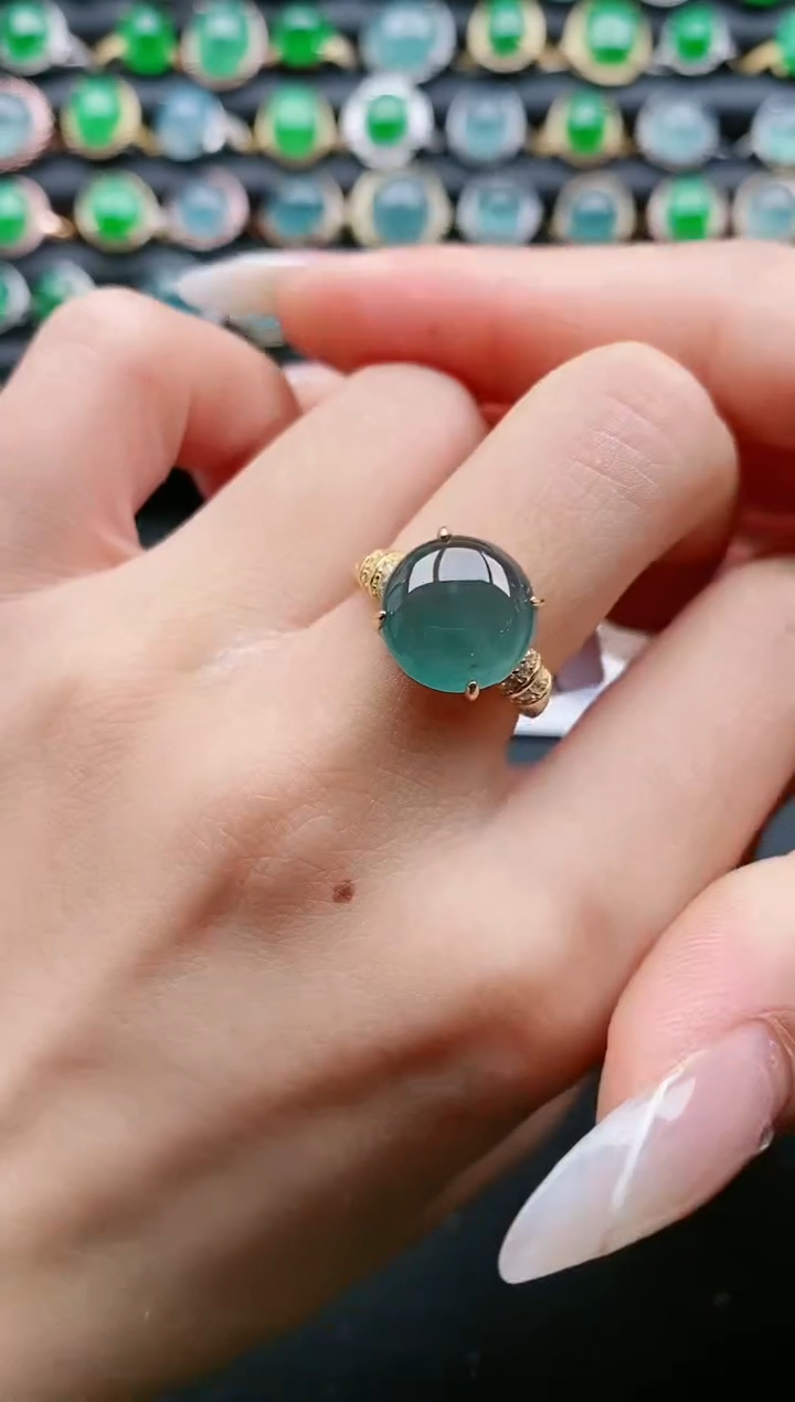 【闪购商品】翡翠戒指银S925镶嵌1111111