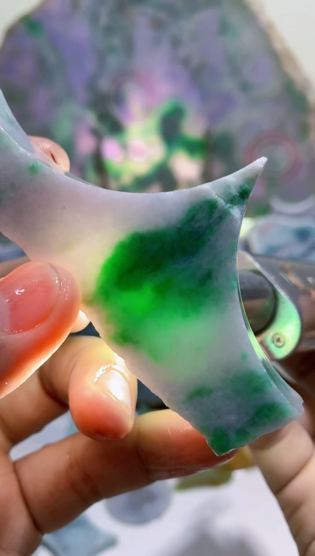 裸石翡翠直****O0蒙0翡翠珠宝359