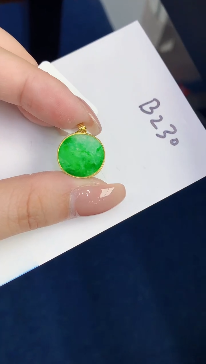 【闪购商品】翡翠18K金镶嵌颈饰00000000000