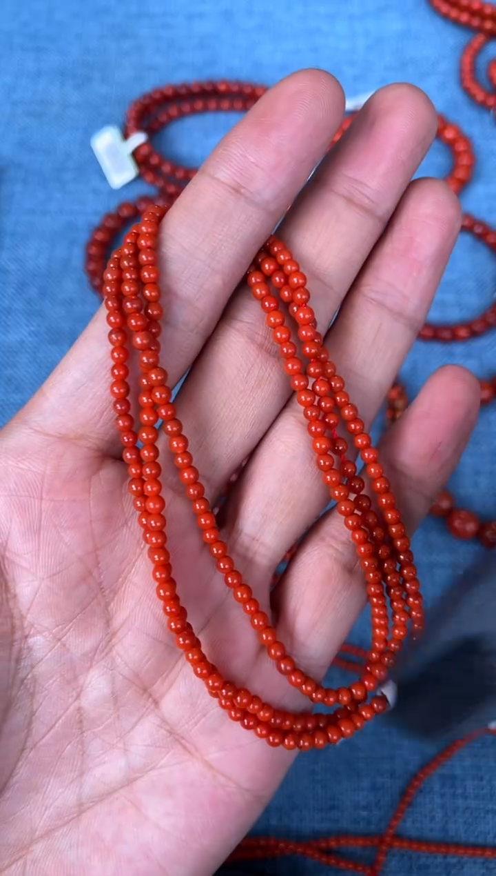 未镶嵌手串南红玛瑙N05凉山瓦西料多圈小米珠