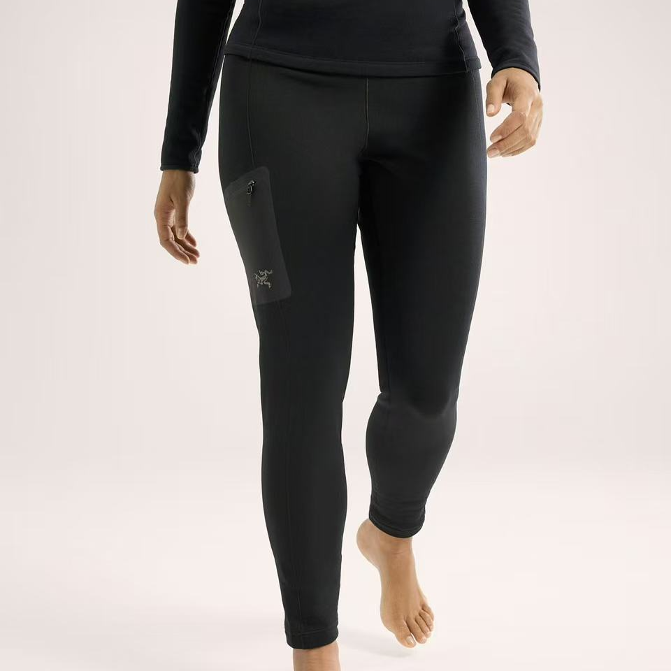 ARC'TERYX/始祖鸟女士KYANITE BASELAYER厚抓绒瑜伽裤芭比裤X9066