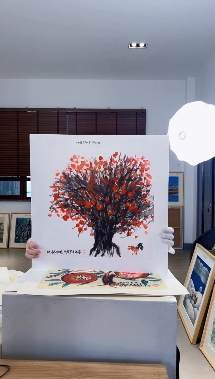 【闪购商品】版画耿玉琨限量作品亲签盖章版画S