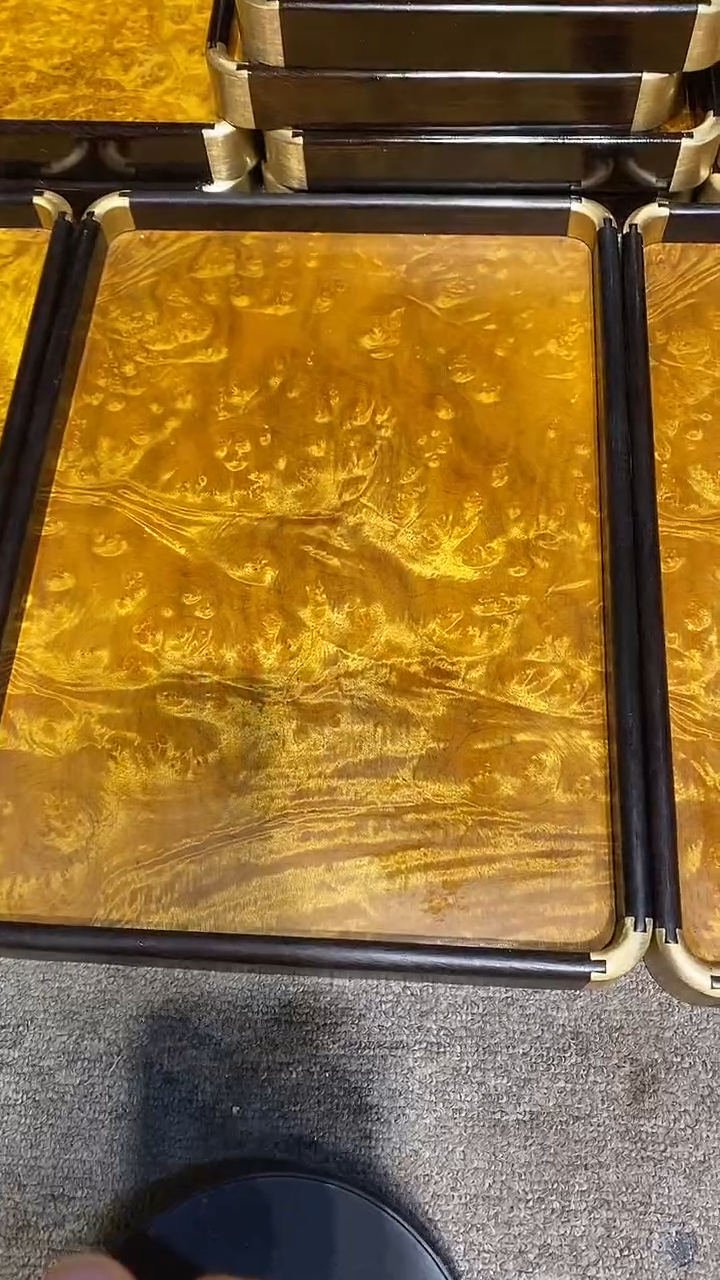 木木雕款不****命大茶盘一个